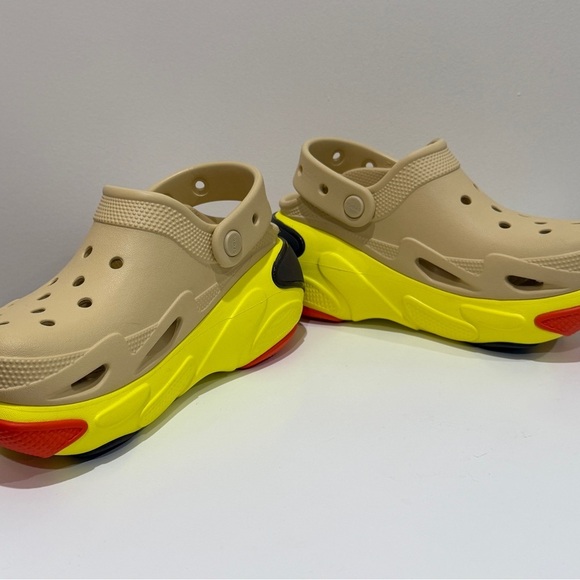 New Crocs Women Sesame Bubble Crush Clogs Sz 6 Colorful Platform Casual Comfort - Picture 8 of 8